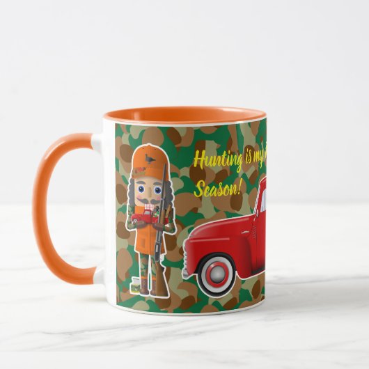 Mug Casse-noix de chasse de Turquie avec petit camion  (Gauche)
