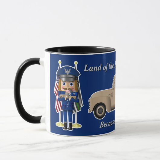 Mug Casse-noix de la Force aérienne avec petit camion (Gauche)