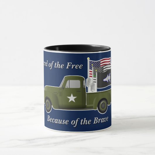 Mug Casse-noix de la Force spatiale avec petit camion (Centre)