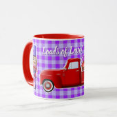 Mug Casse-noix de Saint-Valentin avec petit camion rou (Devant gauche)