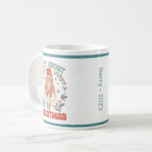 Mug Casse-noix mignon Snowflake Feuilles Wreath Noël (Devant gauche)