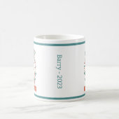 Mug Casse-noix mignon Snowflake Feuilles Wreath Noël (Centre)