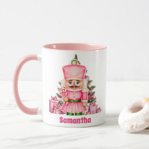 Mug Casse-noix rose Enfants de Noël Chocolat chaud