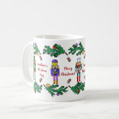 Mug Casse-noix royaux de Noël personnalisés (Devant gauche)