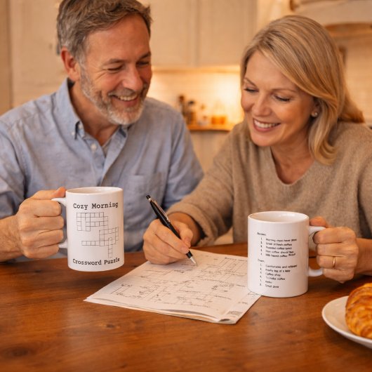 Mug Casse-tête de café "Matin Cozy"