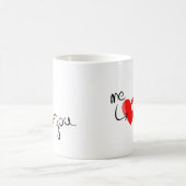 Mug Casse-tête de cœur "Tu me complètes" – Cadeau pour (Centre)