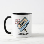 Mug Cassette audio avec crayon (Gauche)