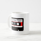 Mug cassette de bande de mélange de la musique 80s (Devant gauche)