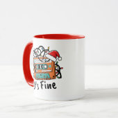 Mug Cassette de Noël Rétro (Devant gauche)