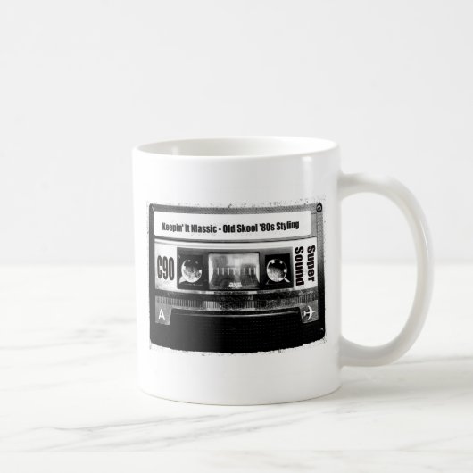 Mug Cassette de vieille école (Droite)
