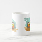 Mug Cassette Retro 80's sur la plage Rewind (Centre)