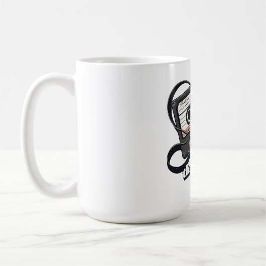 Mug Cassette rétro design pour les amateurs de nostalg (Gauche)