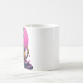 Mug Cassette Vaporwave Robot Chat Rustique Post Apoca (Centre)