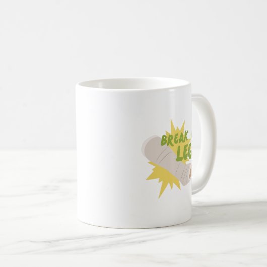 Mug Cassez une jambe (Devant droit)