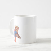 Mug Cassowary Art autochtone authentique (Devant gauche)