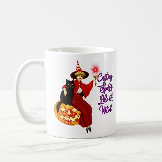 Mug Casting Spells Comme Une Sorcière - Chat Noir Hall (Gauche)