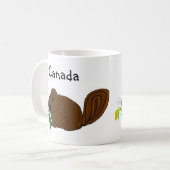 Mug Castor affairé Canada (Devant gauche)