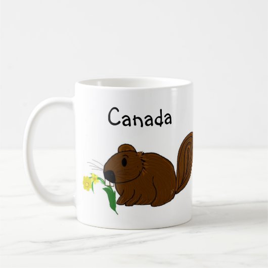 Mug Castor affairé Canada (Gauche)