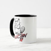 Mug Castor canadien en colère (Devant gauche)
