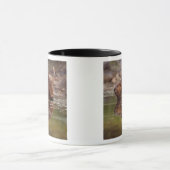 Mug castor, Castor canadensis, va nager (Centre)