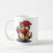 Mug Castor De Boxe cool Avec Gants Pour Une Applicatio (Gauche)