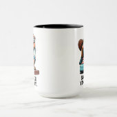 Mug Castor déterminé Curling Humour (Centre)