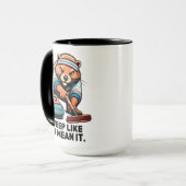 Mug Castor déterminé Curling Humour (Devant gauche)