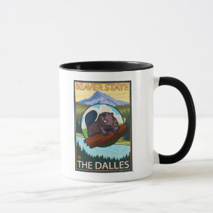 Mug Castor et capot de Mt. - le Dalles, Orégon