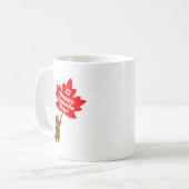 Mug Castor et feuille d'érable de la fête du Canada (Devant gauche)