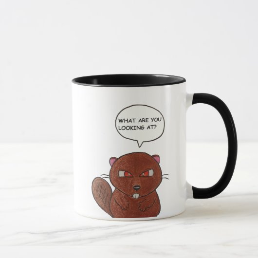 Mug Castor fâché (Droite)