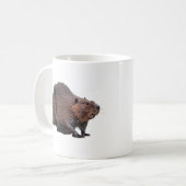 Mug Castor nord-américain isolé (Devant gauche)