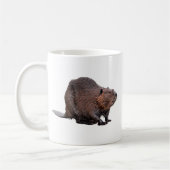 Mug Castor nord-américain isolé (Gauche)
