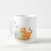 Mug Cat and fish; travaux de maison (Devant gauche)