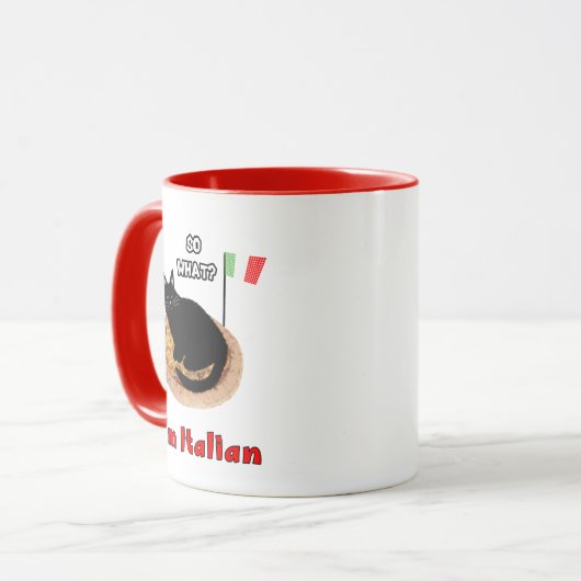 Mug Cat and pizza (Devant gauche)