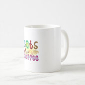 Mug Cat Art Chats Livres Café (Devant droit)