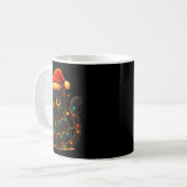 Mug Cat Black Christmas Tree Lights Funny Santa Kitten (Devant gauche)