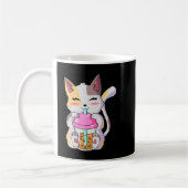 Mug Cat Boba Tea Bubble Tea Anime Kawaii Neko for Boys (Gauche)