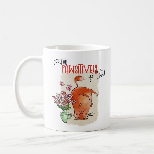 Mug Cat Cat Cat Fun Citation Pawsitititititititititit  (Gauche)