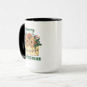 Mug Cat Christmas Letter Winter Animals (Devant gauche)