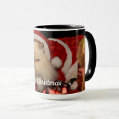 Mug Cat Christmas Photo personnalisée (Devant droit)