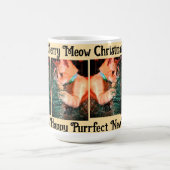 Mug Cat Christmas Photo text customize (Centre)