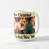 Mug Cat Christmas Photo text customize (Devant droit)