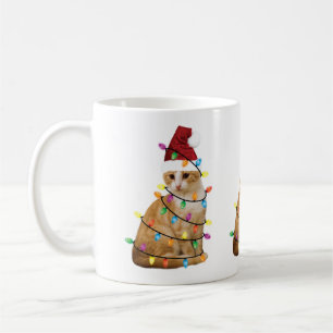 Mug Cat Christmas Tree Père Noël Funny Xmas Amoureux d