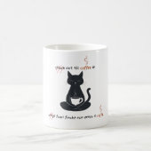 Mug  Cat + Coffee = Claws” Minimalist Design  (Centre)