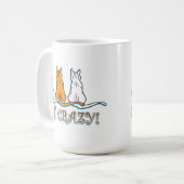 Mug Cat Crazy Orange Tabby Cats (Devant gauche)