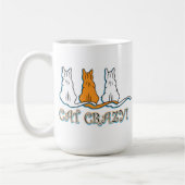 Mug Cat Crazy Orange Tabby Cats (Gauche)