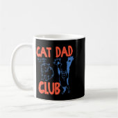 Mug Cat Dad Club Funny Life Is Better With Cats  (Gauche)