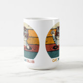 Mug CAT DAD CLUB / Funny Retro misician (Centre)