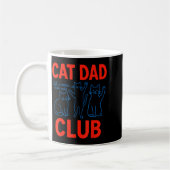 Mug Cat Dad Club Life Is Better With Cats Father's Day (Gauche)