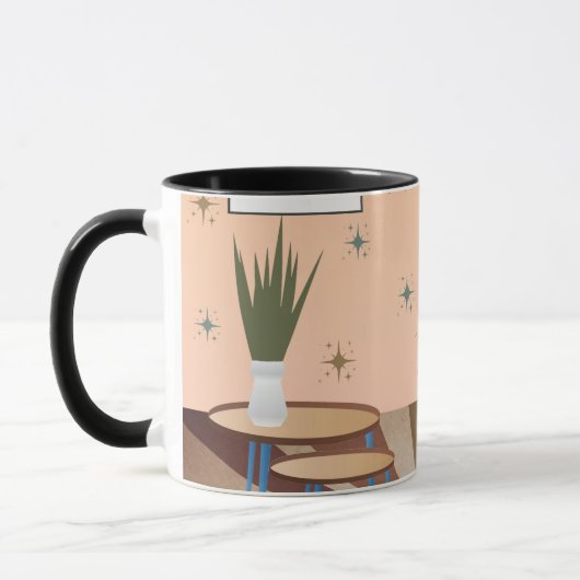 Mug Cat du milieu du siècle moderne (Gauche)